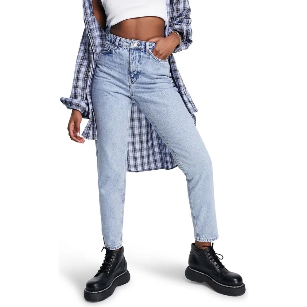 Topshop high waist mom jeans